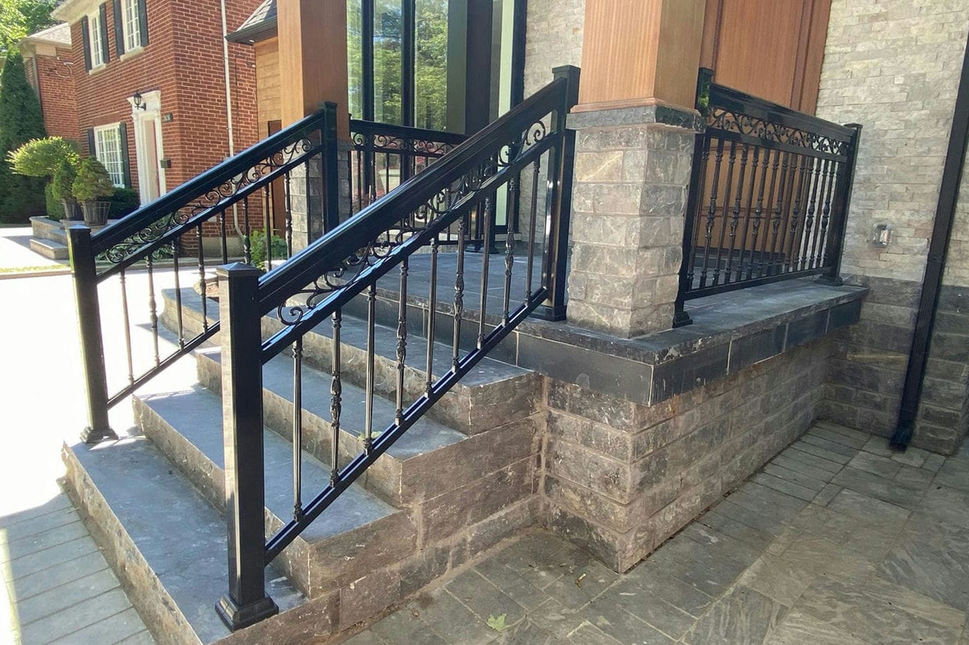 completed railings project
