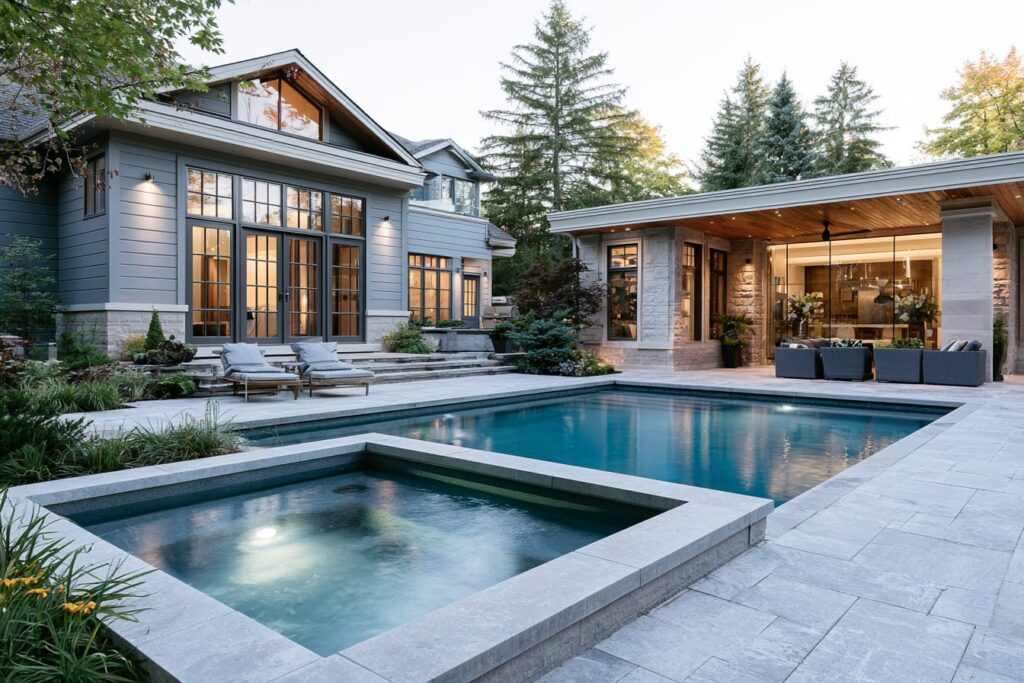Pool and spa Ontario home