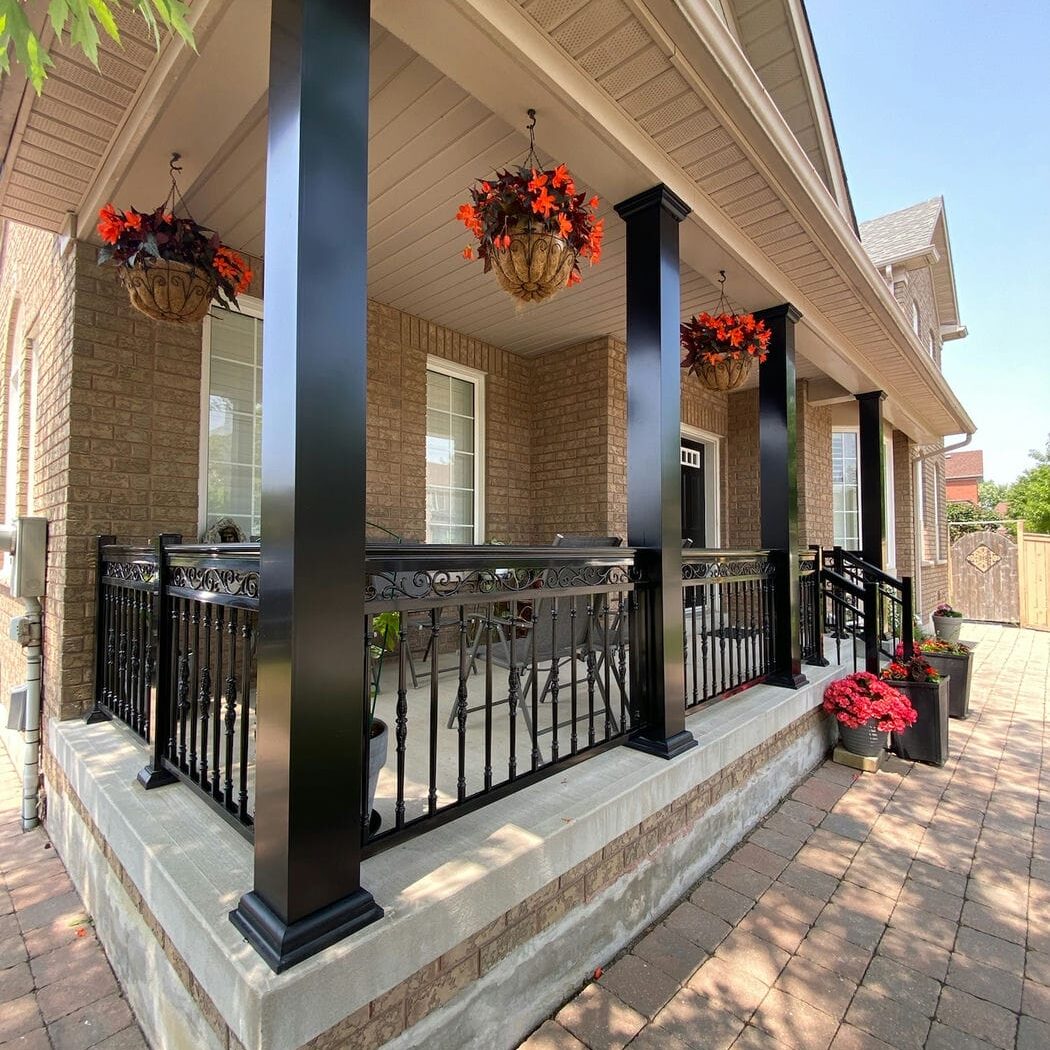 custom posts with decorative railings
