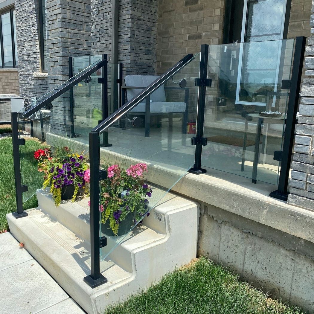 frameless glass porch railings