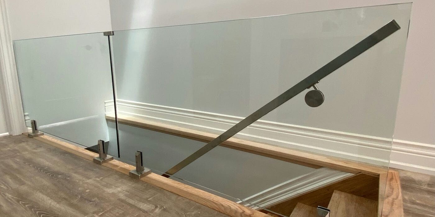 frameless glass railings with base shoe